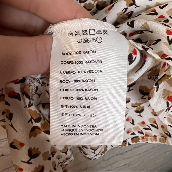 Faithfull the Brand Salvador Top Sabine Floral Print Size Extra Large (US 10) - Picture 14 of 16